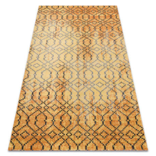GLAMOUR Modern szőnyeg MUNDO D5751 glamour szabadtéri narancssárga / fekete 160x220 cm lakástextília