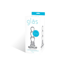 Glas GLAS - üveg anál dildó (áttetsző) anál
