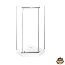  Glasgow 90x90 cm szögletes zuhanykabin zuhanytálca nélkül kád, zuhanykabin