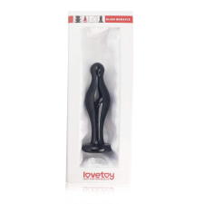 Glass Romance Análplug, Fekete, 11,3cm anál