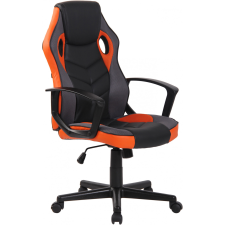 Glendale sportos irodai forgószék gamer szék fekete-narancs forgószék