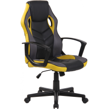  Glendale sportos irodai forgószék gamer szék fekete-sárga forgószék