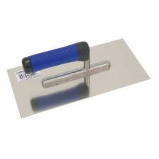  glettelőkanál rozsdamentes, SOFT gumi nyél, 13×27cm kőműves és burkoló szerszám