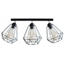 Glimex Diamond állítható mennyezeti lámpa fekete 3x E27 + ajándék LED izzók világítás