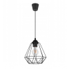 Glimex Diamond EKO állítható függőlámpa fekete / fehér 1x E27 + ajándék LED izzó