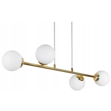 Glimex opál üveg gömb / golyó függőlámpa 4xE27 LISZ Gold (GLIS0101) világítás