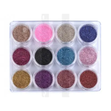  Glitter csillámpor - 12 db/csomag dekorációs kellék
