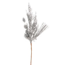  Glitteres ág ezüst 68cm dekorációs kellék