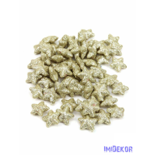  Glitteres csillag díszítő 2,5cm kb 60db/cs - Pezsgő karácsonyi dekoráció