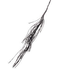  Glitteres dekor ág sztrasszal fekete 44cm dekorációs kellék