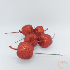  Glitteres drótos alma dekorációs kellék