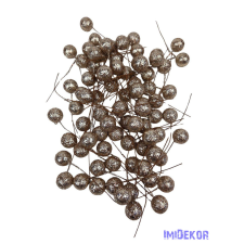  Glitteres drótos bogyó - Pezsgő dekorációs kellék