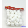 Glitteres golyó díszítő 3cm kb 30db/cs - Fehér