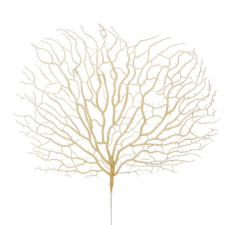  Glitteres legyező ág fehér M44cm dekorációs kellék