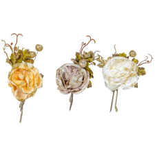  Glitteres rózsás pick 14cm dekorációs kellék