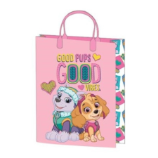 Global Licence Srl Ajándéktasak 32x27x10cm, laminált műanyag felülettel - Paw Patrol Blue party kellék