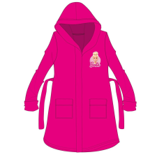 Global Licence Srl Barbie kapucnis pamut köntös gyerekeknek - pink - 158-164 gyerek köntös