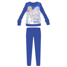 Global Licence Srl Disney Jégvarázs téli pamut gyerek pizsama - interlock pizsama - Believe in yourself felirattal - kék - 122