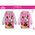 Global Licence Srl Disney Minnie egér kapucnis pulóver kislányoknak - világosrózsaszín - 128