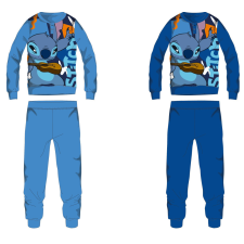 Global Licence Srl Disney Stitch pamut flanel gyerek pizsama - középkék - 122 gyerek hálóing, pizsama
