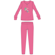 Global Licence Srl Flamingó téli pamut gyerek pizsama - interlock pizsama - rózsaszín - 116
