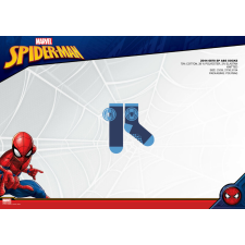 Global Licence Srl Pókember csúszásgátlós teliplüss bokazokni gyerekeknek - sötétkék-világoskék-kék - 27-30 gyerek zokni