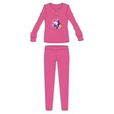 Global Licence Srl Unikornis téli pamut gyerek pizsama - interlock pizsama - rózsaszín - 122 gyerek hálóing, pizsama