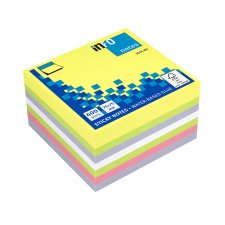 GLOBAL NOTES AMC AG Info Notes önt.jegyzettömb, 75x75mm, 400lap, brilliant mix jegyzettömb