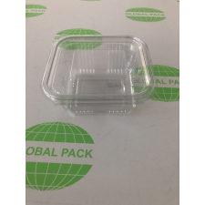 Globál Pack Egybefedeles doboz víztiszta 500 ml PET papírárú, csomagoló és tárolóeszköz