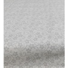 Globaltex Apró szürke virágos pamutvászon terítő 140x140cm lakástextília