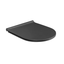 Globalviva Cerastyle City/Bella Slim WC ülőke - Matt fekete - Duroplast - Lecsapódásgátlós- Easy click takarító és háztartási eszköz