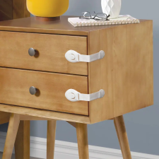 Globiz Biztonsági gyerekzár ajtóra - 21 cm - öntapadós - fehér - 2 db / csomag bababiztonság