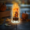 Globiz international Halloween-i LED gyertya dekoráció - denevér - narancs LED - 3 x LR1130 - 5 x 5 x 10 cm