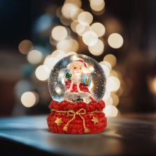 Globiz International Kft. Karácsonyi hógömb - 4 féle - 12 db / display karácsonyi dekoráció