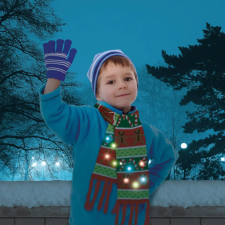Globiz International Kft. Karácsonyi sál - 100 cm - LED-es, elemes, zöld karácsonyi dekoráció