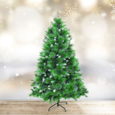 Globiz International Kft. Műfenyő - 180 cm - ezüstfenyő dús ágakkal - PVC - havas (56482C) műfenyő