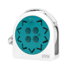 Globiz International Kft. WinningStar - Kábeldob 20 m kábellel - 4 x 230 V aljzat villanyszerelés