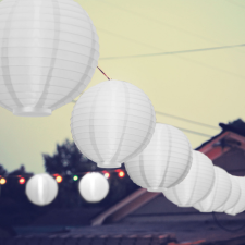 Globiz LED-es lampion - 1 LED - fehér - 2 x AAA kültéri világítás