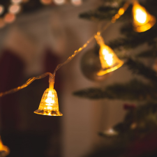 Globiz LED fényfüzér csengettyű 20LED 2,3 m melegfehér karácsonyfa izzósor