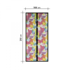 Globiz Szúnyogháló függöny ajtóra -mágneses- 100 x 210 cm - színes pillangós