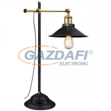 GLOBO 15053T Lenius Asztali lámpa , 60W , E27 , fém fekete / antik sárgaréz világítás