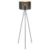 GLOBO 15342S TUNNO Állólámpa fém fekete-arany. H:1500, exkl. 1xE27 60W 230V