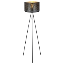 GLOBO 15342S TUNNO Állólámpa fém fekete-arany. H:1500, exkl. 1xE27 60W 230V világítás
