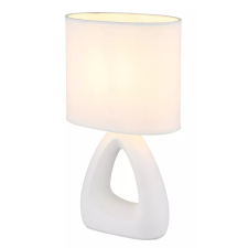 GLOBO 21731W TRIANGLE asztali lámpa 40W 230V IP20 1xE14 fehér HxSzxM=170x100x300mm világítás