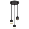 GLOBO 57852-3H LUCERO LED függeszték 7W 230V IP20 3xGX53 LED fekete d=300 mm 364lm 3000K