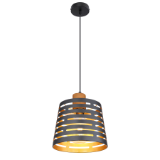 GLOBO Ablona fekete függesztett lámpa (GLO-15451H) E27 1 izzós IP20 világítás