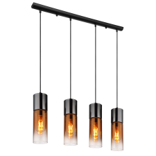 GLOBO Annika fekete-réz függesztett lámpa (GLO-21000-4HG) E27 4 izzós IP20 világítás
