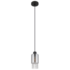 GLOBO BACKEY FÜGGESZTÉK E27 15W IP20 10X120CM MATT FEKETE-FÜSTSZÍN világítás