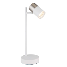 GLOBO Brisbon asztali lámpa fehér 1xGU10 LED világítás