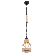 GLOBO Globo HALIA 15674H függeszték kenderkötéllel, 1x60W E27 világítás